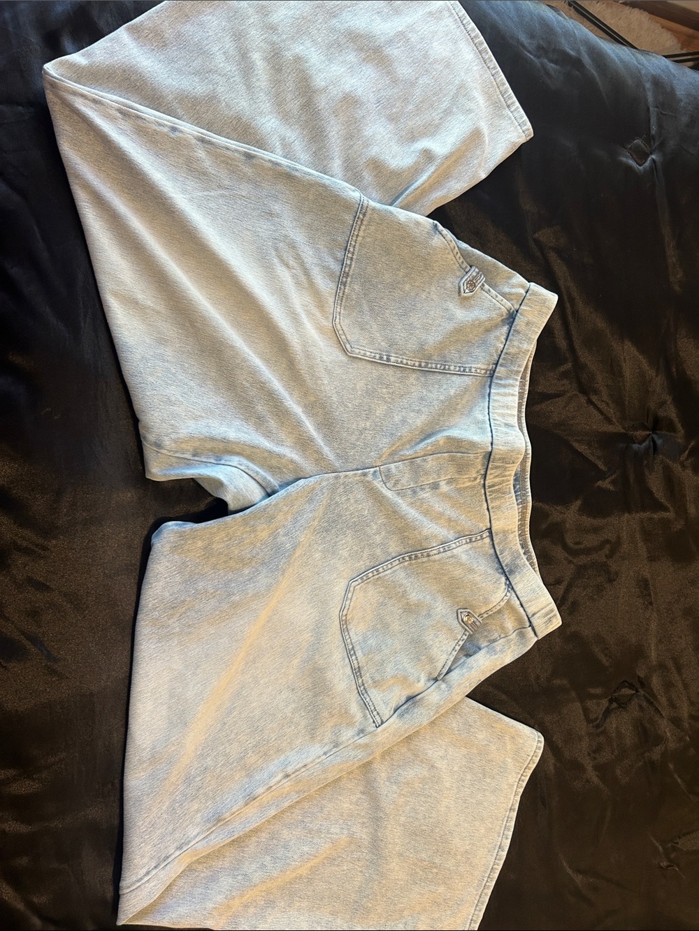 Christian Siriano Light Blue Denim Skirt